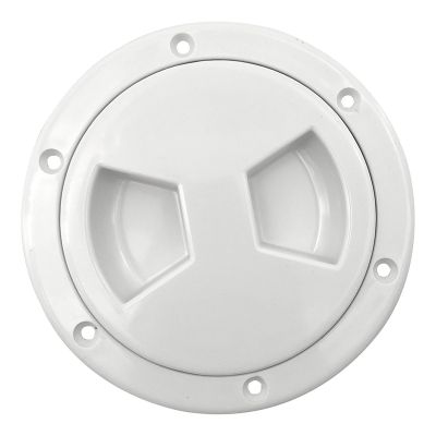 4in Marine Round Inspection Deck Plate Hatch with Detachable Smooth Center, Water Tight for Outdoor Installations,