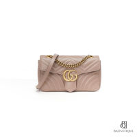 GUCCI MARMONT 26 BEIGE CALF GHW