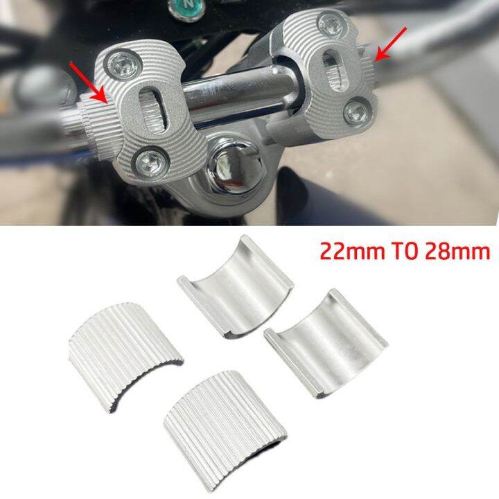 Premium Aluminum Alloy Handlebar Riser Clamp Conversion Kit 22mm to ...