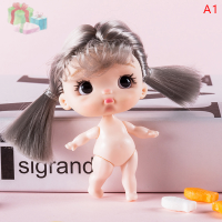 VEW8 ใหม่ MINI 8.8cm ตุ๊กตาน่ารัก Face Girl Doll ตุ๊กตาเปลือยกายตุ๊กตาของเล่น DIY ของขวัญสำหรับสาวๆ