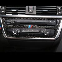 【hot】 F30 F31 F32 F33 F34 F36 Carbon fiber Car Panel Cover Trim Air conditioning Outlet Frame Decoration Sticker