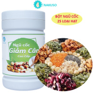 Ngũ cốc giảm cân Nakuso (500g) hỗ trợ tăng cơ giảm mỡ hiệu quả - Ngũ cốc ăn kiêng dinh dưỡng từ 25 loại hạt cho người ăn kiêng, tập gym bổ sung chất xơ khoáng chất thumbnail