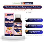 Siro VITAHEALTH Multivitamin Syrup Lysine & Prebiotics Bổ Sung Vitamin Cho