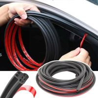 Car Door Weatherstrip Rubber Seal Strip 2-Layer Waterproof Noise Insulation Weather Strip Sealing Protector for Door Hood T Y2I8