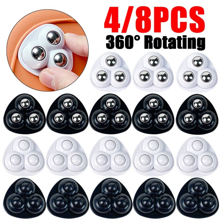 4-8pcs-360-rotating-wheels-beads-adhesive-pulley-mute-swivel-casters-storage