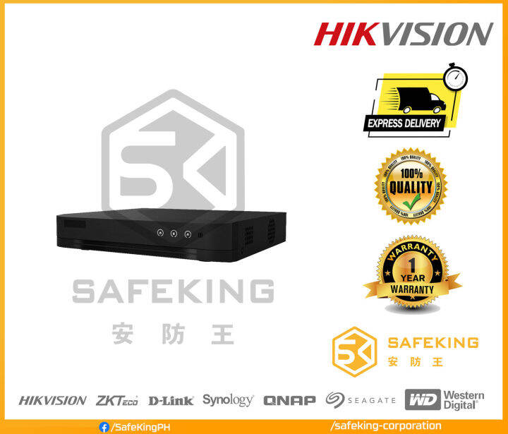 DS-7204HUHI-K1/E (S) - HIKVISION H.265+ 4MP/5MP 4CH 1SATA 1U DVR [Audio ...