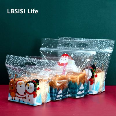 Dbsisi Life 50ชิ้นของขวัญคริสต์มาสใสฟอยล์ห่อขนมปังขนมปังปิ้งด้ามคุกกี้ปีใหม่งานปาร์ตี้แฮนด์เมด