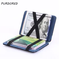 【CW】✸  PURDORED 1 Pc Card Holder Men Business Artificial Leather Wallet Purse Pockets