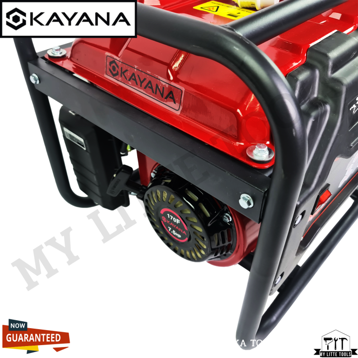 kayana-เครื่องกำเนิดไฟฟ้า-3-0-kw-เต็ม-ไฟ-220v-ไฟกระแสสลับ-12-8-a-เสียงเบาเหมาะกับการใช้งานในบ้านขนาดเล็ก-เครื่องยนต์เบา