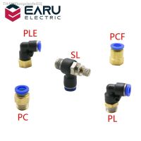 ❧ 1PCS Pneumatic Quick Connector PCF PC PL SL PB 4MM-12mm Hose Tube Air Fitting 1/4 1/8 3/8 1/2 BSPT Male Thread Pipe Coupler