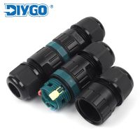 IP68 KM20 Waterproof Connector 3 Pin Plug-in Terminal With Lever Cable Connectors Quick Outdoor Electrical Wire Connector DIY GO Power Points  Switche