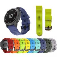 ❐✣ 26mm pasek silikonowy do Garmin Fenix 6X 5X 3 D2 Tactix Bravo Descent MK1 Smartwatch wymiana zegarek zespół bransoletka nadgarstek