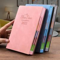 2022 A5 Hardcover Schedule Notebook Thicken Colors Daily Planner Self-discipline Time Management Efficiency Manual Notebooks