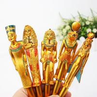 ปากกาน่ารักสำหรับนักเรียนสุดสร้างสรรค์ลายปากกาลูกลื่นน่ารัก1ชิ้น/4ชิ้นรูปฟาโรห์อียิปต์อุปกรณ์เครื่องเขียนสำหรับโรงเรียน