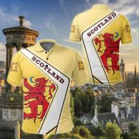 Scotland - Royal Banner Lion Rampant Yellow Unisex Adult Polo Shirt