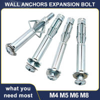 M4 M5 M6 M8 Molly Bolts Expansion Bolt Drywall Anchor Plasterboard ผนังฝ้าเพดานท่อ Fix Hollow Plugs สกรูโลหะเครื่องบินหลอด-omvzqf176