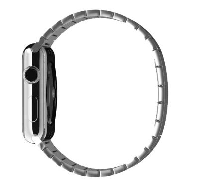 URVOI link bracelet for Apple Watch band ultra series 8 7 6 SE 54 stainless steel strap for iwatch butterfly buckle titanium 49 Straps