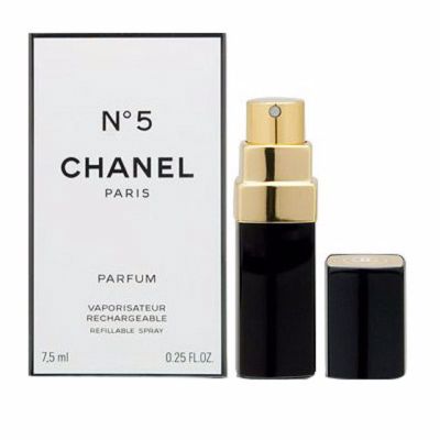 Chanel N°5 Parfum Vaporisateur Rechargeable Refillable Purse Spray 7.5 ml. ( กล่องขาย )