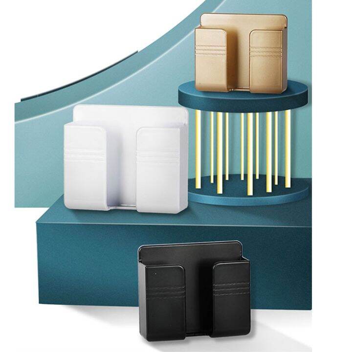 HS Wall Hanging Remote Control Organizer Mobile Phone Bracket Storage