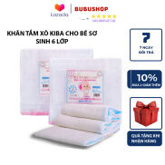 Khăn tắm xô dành cho bé sơ sinh 6 lớp chất liệu khăn tắm cotton 100% kích