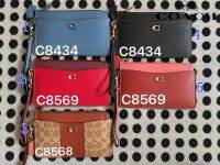 Coach กระเป๋าใหม่ผู้หญิงกระเป๋าคล้องแขน Multi-Slot Classic C-พิมพ์ C8434 C8569 C8568 C8434 C8569