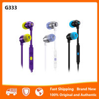 [Ready เพื่อส่ง] Logitech G333 In-Ear ชุดหูฟังเล่นเกมหูฟังสำหรับ PC คอมพิวเตอร์แล็ปท็อป