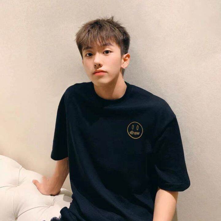 drew house จัสติน บีเบอร์ จัสติน บีเบอร์ จัสติน ปักยิ้ม กับเสื้อยืดแขน