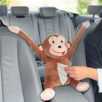 Creative Monkey Hanging Tissue Box Car Ornaments Decoration Cartoon Paper Holder Storage Interior Car Accessories Tissue Boxes