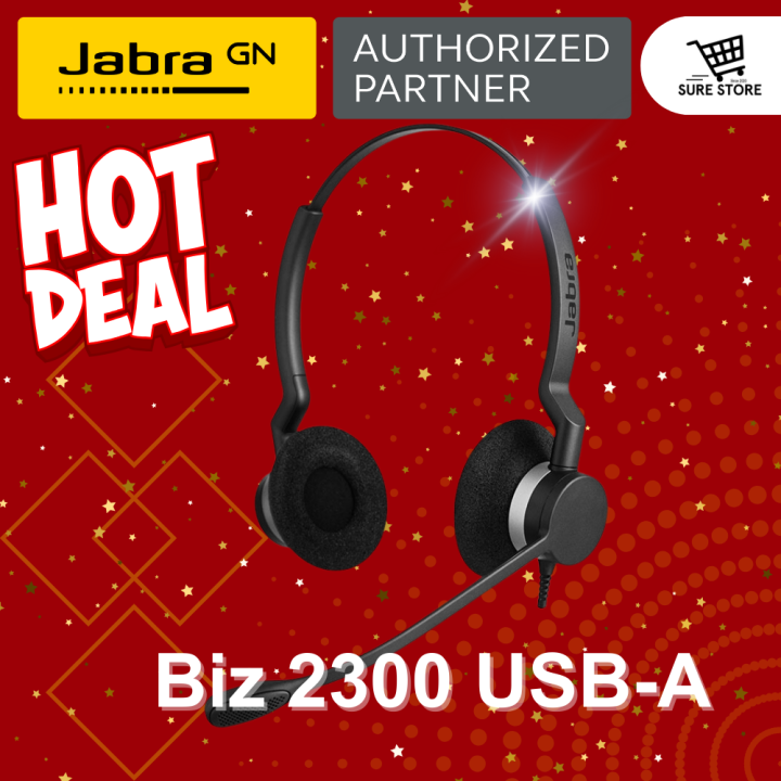 Jabra Biz 2300 Duo USB MS P/N 2399-823-109 Model HSC015 | Lazada PH