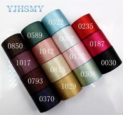 YJHSMY 1712293,38mm 5Yardlot flash Printed grosgrain ribbon,accessories Webbing, DIY handmade materials