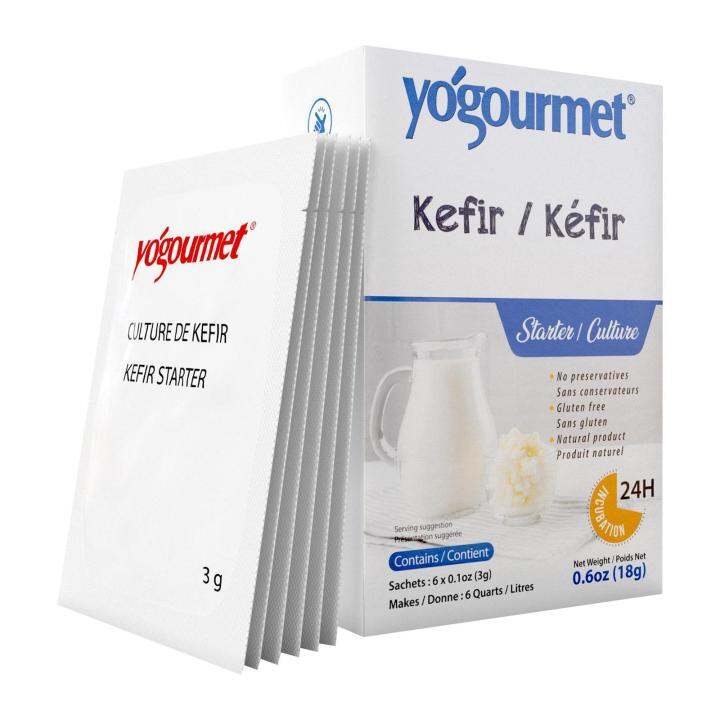Yogourmet Kefir Starter (FreezeDried) 6 x 3G Lazada Singapore