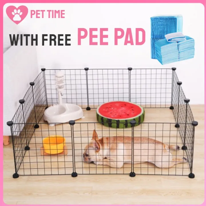 【FREE PEE PAD】DIY Pet Fence Dog Cage Pet Playpen Dog Playpen Crate For