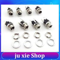 JuXie store 5.5 x 2.1mm DC Power Jack Panel Mount Terminal 3 Pin 5.5 2.1mm DC Female Socket Supply Electrical DC Jack Connector