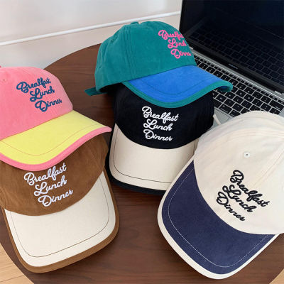 【พร้อมส่ง】หมวกแก๊ปหมวกเบสบอลปักลายสำหรับผู้หญิงแฟชั่นเกาหลี