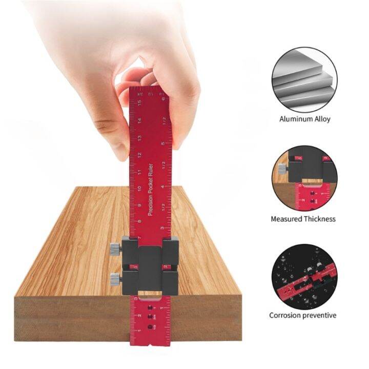 precision-aluminum-alloy-locator-ruler-t-type-scribing-ruler-multi-woodworking-slide-gauge-with-metric-imperial-scales-parallel-vertical-marking