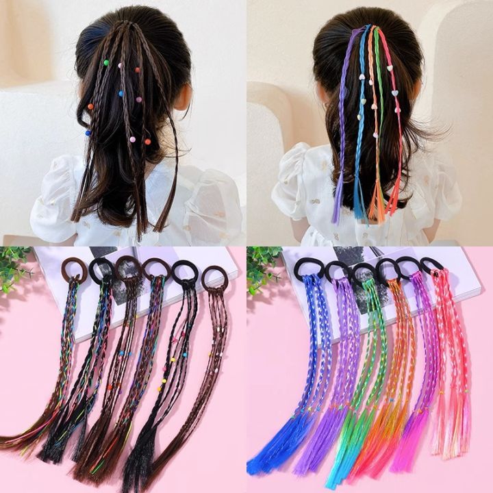 Y2K wig braid sweet cool hot girl double ponytail natural twist braid ...