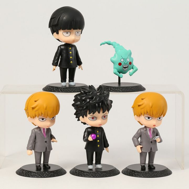 5ชิ้น-เซ็ตม็อบโรคจิต100ชิเกโอริตสึ-kageyama-reigen-arataka-โมเดลฟิกเกอร์สะสมของเล่นตุ๊กตารุ่น-q