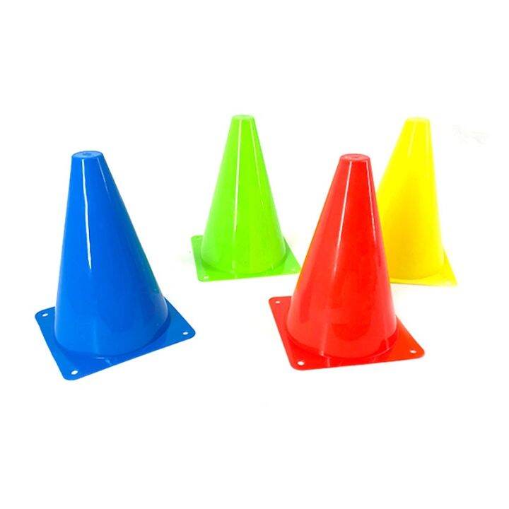 5pcs18cm-sign-bucket-6inch-barrier-football-road-flat-training-cone-roller-pile-springback-marking-cup-symbol-sports-accessories