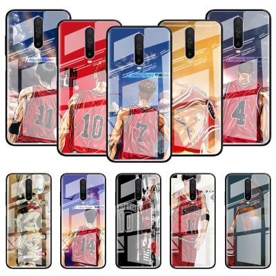 Slam Dunk Basketball Pro Glass Case untuk Samsung Galaxy S20 FE S10 S9 S8 Plus Catatan 20 Ultra 10 Lite 9 8 Ponsel Ponsel Bag Cover Topias