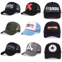 ☄ {Newest Fashion Various styles net cap } fashion Casual mesh cap men Breathable Baseball cap/YAMAHA/CHICAGO label printing trucker cap Outdoor sports summer hat for women