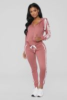 Special Offers Women Tracksuit 2 Piece Set Spring Autumn Letter Print Zipper Hooded Top And Pants Streetwear Jogging Suit Female Sportswear