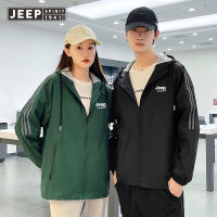 JEEP SPIRIT เสื้อแจ็กเก็ตผู้ชาย,เสื้อกันลมแบบบางลำลองแฟชั่นสำหรับฤดูใบไม้ผลิและฤดูใบไม้ร่วงเสื้อโค๊ตแนวสปอร์ต