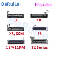 BaRuiLe 100pcs Ear Pieces ตาข่ายกันฝุ่นสําหรับ iPhone 11 12 13 14 Pro Max X XS XR หูฟัง ลําโพง Anti Adhesive Sticker ปะเก็นยาง