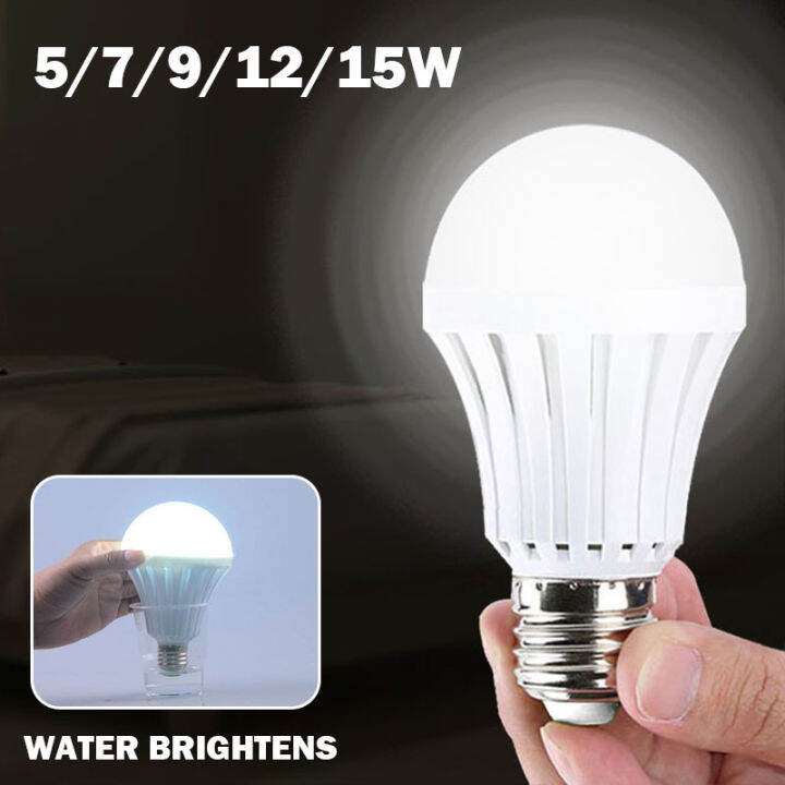 Rechargeable Emergency Led Light Bulb 5/7/9/12/15w Light Bulb Water