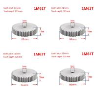 เกียร์มอเตอร์โลหะ61 T-76 T 1mod ฟัน1ชิ้นเกียร์ฟันเฟืองขับ45เฟืองเดือยเหล็ก61 T-76 T
