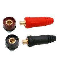 RED BLACK 10-25 35-50 Welder spot brass connector plug socket 2PCS