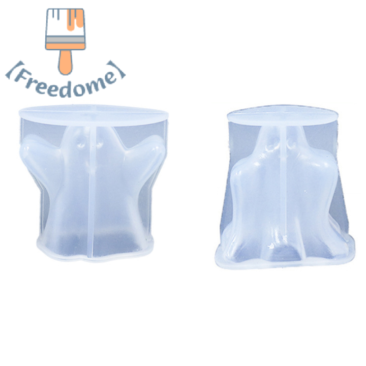 freedome-แม่พิมพ์ซิลิโคนรูปผี3d-ทำจากยิปซั่มเรซินกาวช็อกโกแลตสบู่น้ำแข็งแม่พิมพ์ทำเทียนตกแต่งงานปาร์ตี้ฮาโลวีน