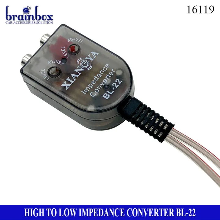 High to Low Impedance Converter Impedance Adaptor RCA Lazada Indonesia