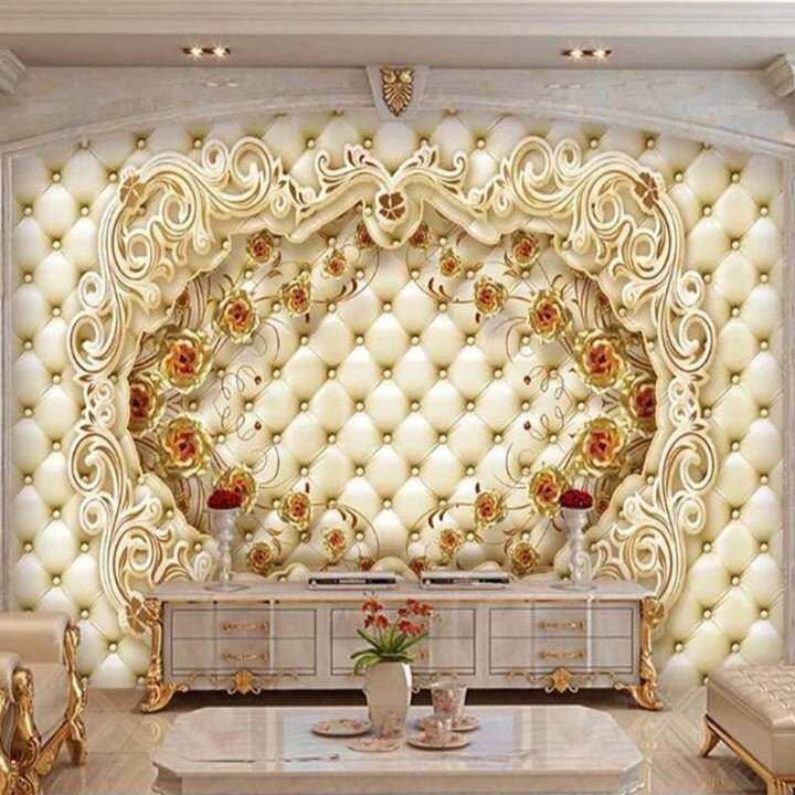 European Style Wallpaper, European Style Wall Mural, Floral Wallpaper