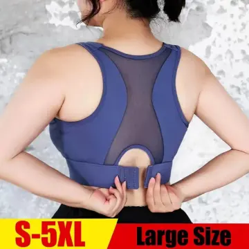Cloud Hide Zipper Sports Bra for Big Breast Plus Size S-5XL Underwear High  Impact Women Fitness Yoga ank Top Lady Running Shirt